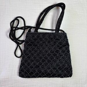 Elegant Black Velvet Women's Bag
